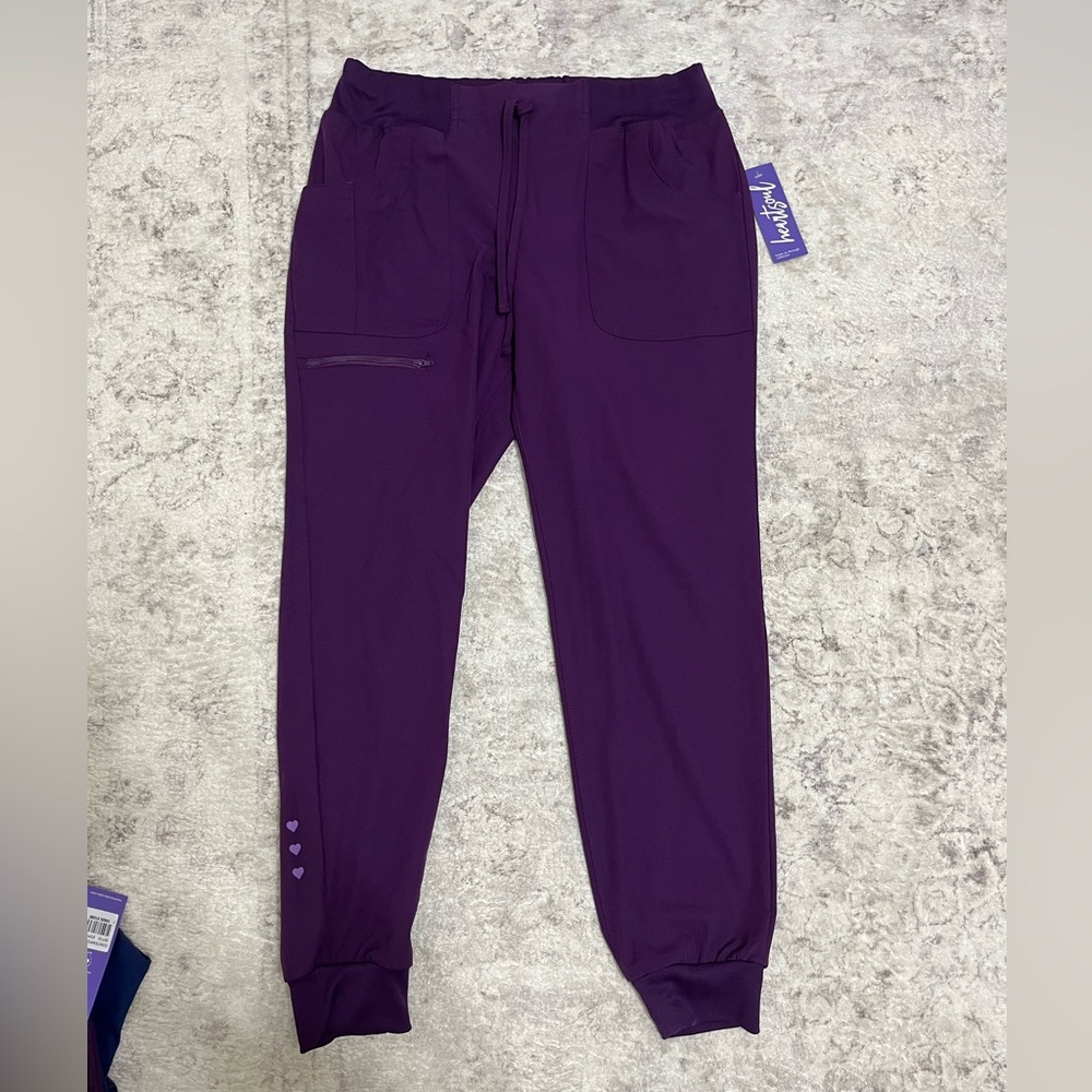 HeartSoul Scrub Pants - Eggplant